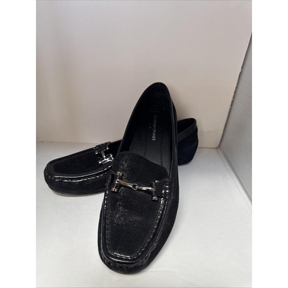 Donald J. Pliner Filo Slip-on Loafer Horsebit Women's Size 8.5 Black